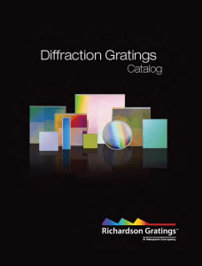 Diffraction Gratings for OEM and Scientific Applications