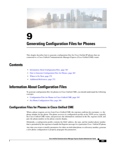 Generating Configuration Files for Phones