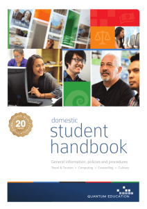 Domestic Student Handbook