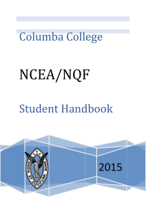 Columba College NCEA Student Handbook