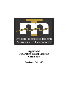 Approved Decorative Street Lighting Catalogue Revised 6