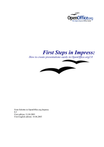 First Steps in Impress