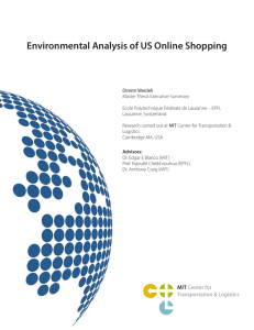 Environmental Analysis of US Online Shopping