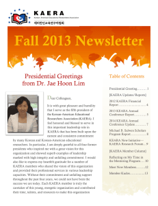 Fall 2013 Newsletter