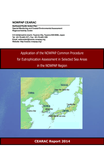 Integrated report on eutrophication assessment in selected sea area