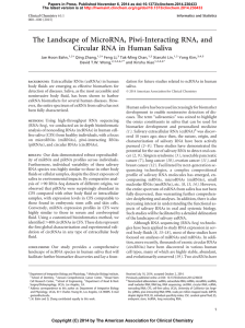 The Landscape of MicroRNA, Piwi-Interacting RNA, and Circular