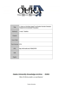 Title A Study on Oscillator-based True Random