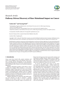 Pathway-Driven Discovery of Rare Mutational Impact on Cancer