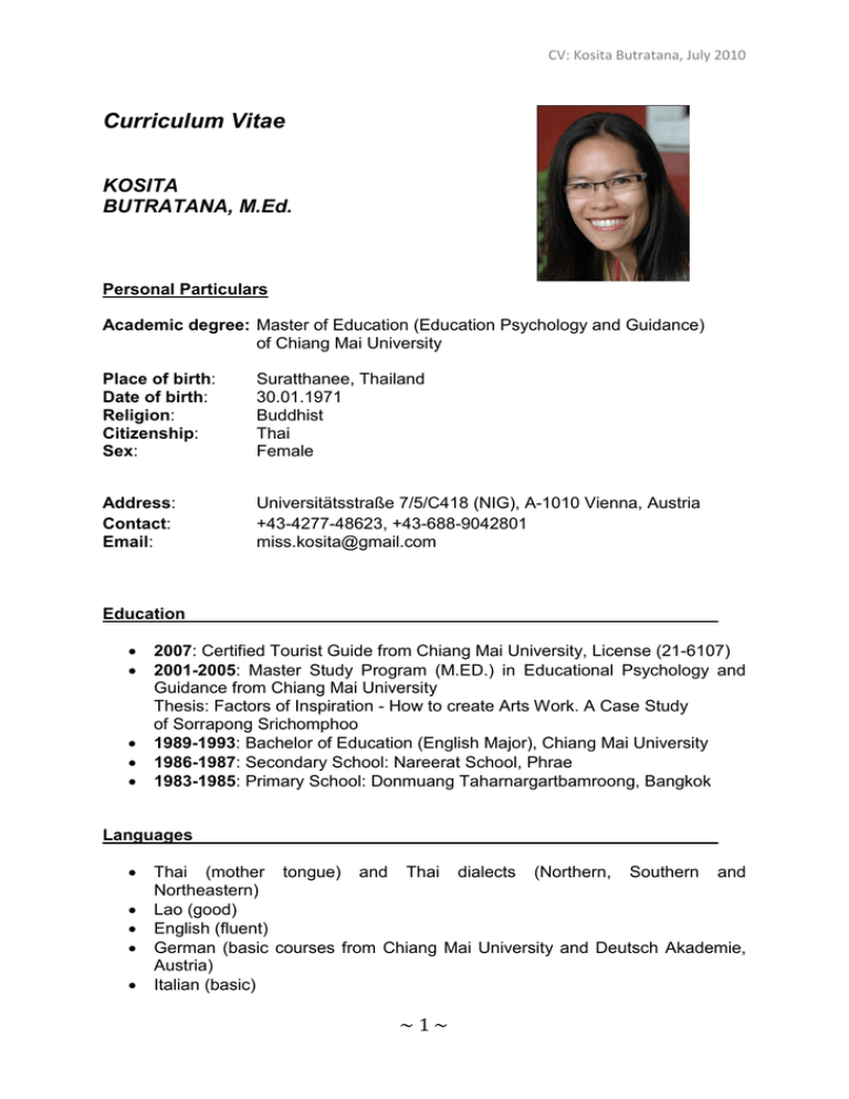 Curriculum Vitae