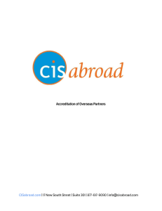 a PDF: "Accreditation of Overseas Partners"