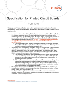 Specification for Printed Circuit Boards