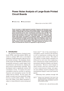 Power Noise Analysis of Large-Scale Printed Circuit Boards