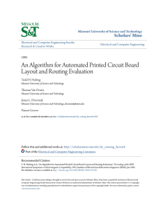 An Algorithm for Automated Printed Circuit Board Layout and