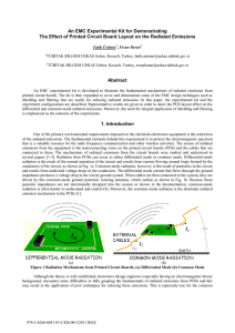 an emc experimental kit for demonstrating the effect of printed circuit