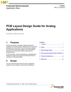 PCB Layout Design Guide for Analog Applications