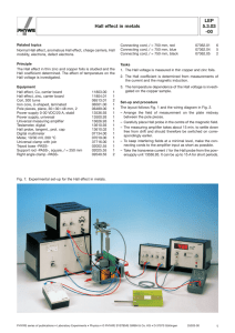 LEP 5.3.03 -00 Hall effect in metals