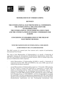 memorandum of understanding between the international