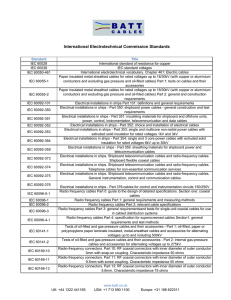 International Electrotechnical Commission Standards