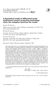 A theoretical model of differential social attributions toward