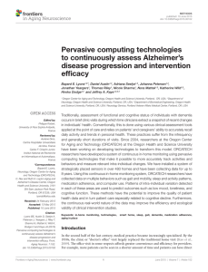 Pervasive computing technologies to continuously assess