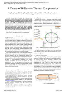 A Theory of Ball-screw Thermal Compensation