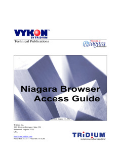 Niagara Browser Access Guide