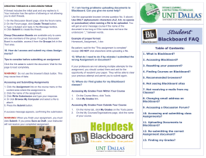 Blackboard FAQ for Students