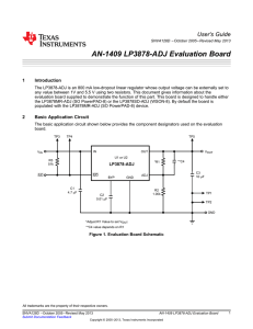 AN-1409 LP3878-ADJ Evaluation Board (Rev. D)