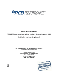 Product Manual - PCB Piezotronics