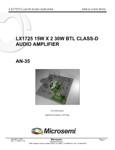 lx1725 15w x 2 30w btl class-d audio amplifier an-35