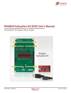 PE44820 Evaluation Kit (EVK) User`s Manual