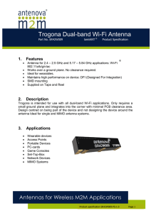Trogona Dual-band Wi-Fi Antenna