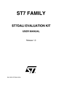 ST7DALI evaluation kit