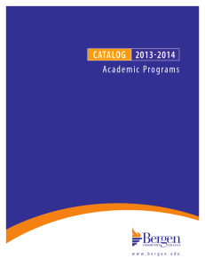 Catalog 2013-2014 Academic Programs