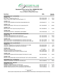 View FALL Semester 2016