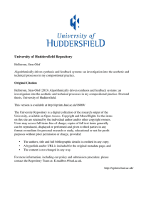 - University of Huddersfield Repository