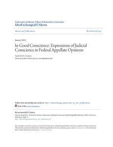 Expressions of Judicial Conscience in Federal Appellate Opinions
