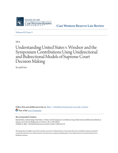 Understanding United States v. Windsor and the Symposium