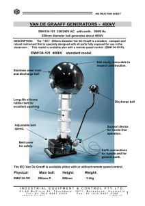 VAN DE GRAAFF GENERATORS - 400kV