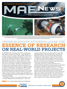 essence of research - Mechanical and Aerospace Engineering