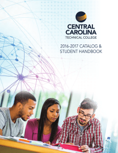 College Catalog - Central Carolina Technical College