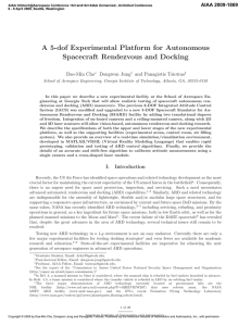 A 5-dof Experimental Platform for Spacecraft Rendezvous and