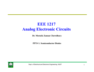 EEE 1217 Analog Electronic Circuits