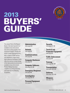 2013 Buyers` Guide - Police Chief Magazine