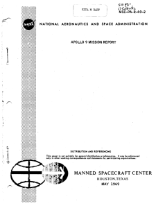 Apollo 09 Mission Report