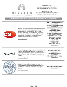Line Card - Hillyer Architectural Products