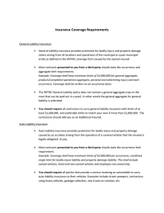 Insurance Coverage Requirements