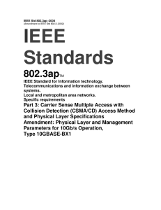 Amendment to IEEE Std 802.3