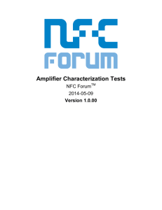 Amplifier Characterization Tests