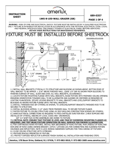 Drama-Linear Wall Grazer installation instructions